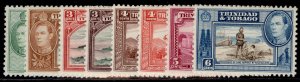 TRINIDAD & TOBAGO GVI SG246-250, 1938-44 short set, M MINT. Cat £47. SHORT SET