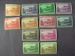 NORFOLK ISLAND # 1-12-MINT NEVER/HINGED--COMPLETE SET---GEOVI---1947(#2)