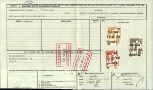 Belgium Railways 1996 C81 parcel dockets with different rates from Sta FU Stamps