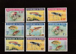 Guinea  Scott#  315-324  MNH  (1964 Fish)