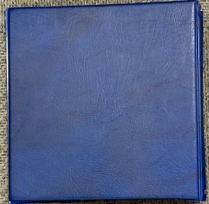 Schaubek Padded Stamp 6 Ring Binder Album USED