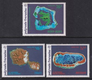 French Polynesia 587-589 MNH VF