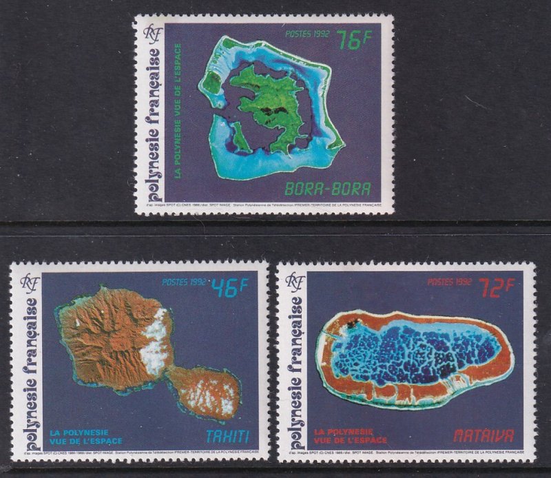 French Polynesia 587-589 MNH VF