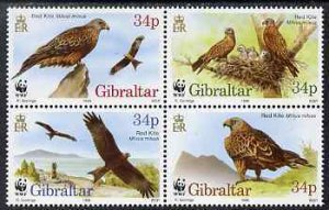 GIBRALTAR - 1996 - The Red Kite - Perf 4v Set - Mint Never Hinged