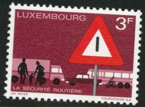 Luxembourg Scott 488 MNH** 1970  traffic stamp set