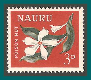 Nauru 1964 Poison Nut Flower, MNH #50,SG58