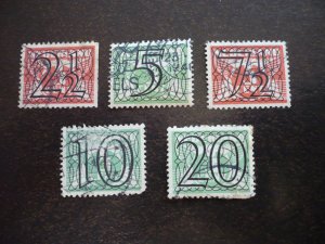 Stamps - Netherlands - Scott# 226-229, 232 - Used Partial Set of 5 Stamps