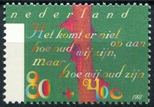 Netherlands Sc#B700 MNH, 80c+40c multi, Summer Stamps 1997: The Elderly and t...