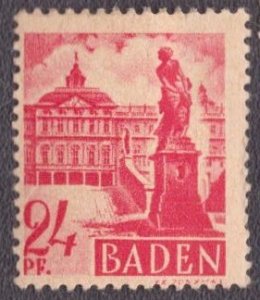 Germany -French Occupation Baden 1947 -  5N8 MH