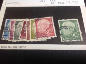 Germany Scott # 712-18 Used