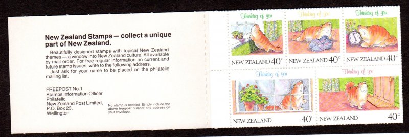 New Zealand Scott # 1037a  Booklet MNH  2013 CV = $ 8.50   Lot 200520 -1