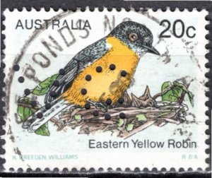 Australia; 1979: Sc. # 716: Used Single Stamp w/Perfins