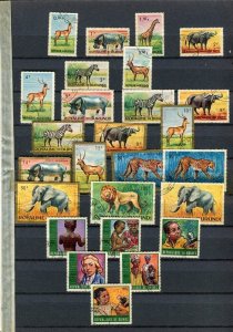 THEMATIC; Africa Wildlife early 1900s fine small USED lot of values