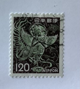 Japan 1971/75  Scott 1079 used - 120y,  mythical winged woman