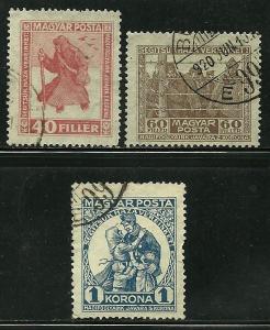Hungary # b69a-71, Used