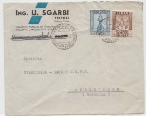 ITALY Colony Libia cover postmark Tripoli, 25 Feb. 1939 to Germany