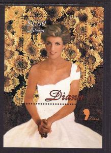 Liberia MNH S/S Princess Diana With Sunflowers