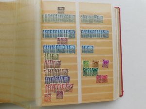 Germany Schaubek 16 pg Stock book, hundreds of stamps,large duplication, Bavaria