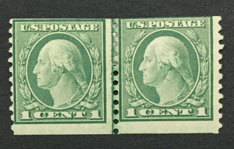 MOMEN: US #490 LINE PAIR MINT OG H #28124