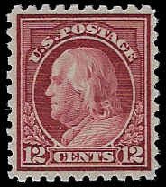 U.S. #474 MNH; 12c Franklin (1916)
