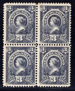 MOMEN: NEWFOUNDLAND SC #60 BLOCK 1890 MINT OG NH LOT #67400*