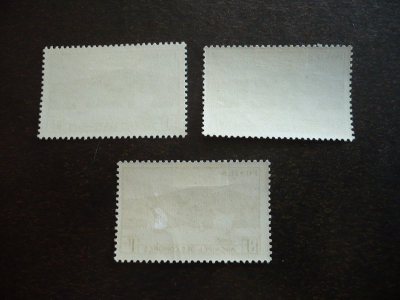 Stamps - Comoro Islands - Scott# 30-32 - Mint Hinged Part Set of 3 Stamps