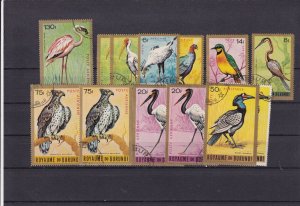 SA24b Burundi 1965 Birds, Air Mail, used stamps