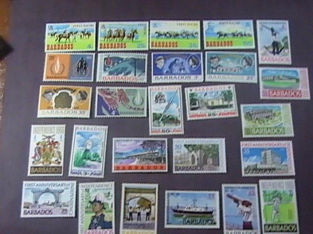 BARBADOS # 290-315 -MINT/NEVER HINGED---26 STAMP RUN---QEII---1966-69