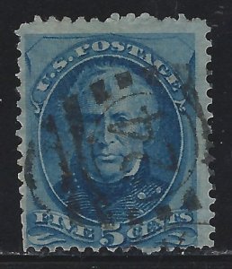 Scott # 179  Lot E238  5c Zachary Taylor  blue  Used