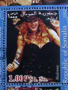 ​SOMALIA -2002- ROCK LEGENDS-MADONNA-CTO S/S VF WE SHIP TO WORLD WIDE.