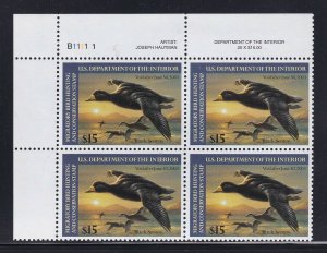 RW69 VF-XF plate block of 4 OG never hinged nice color cv $ 120 ! see pic !