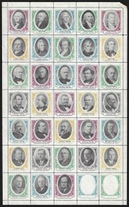 US 1953 ALL 33 PRESIDENTS OF THE US 1789 1953 ON GUMMED PAPER NH