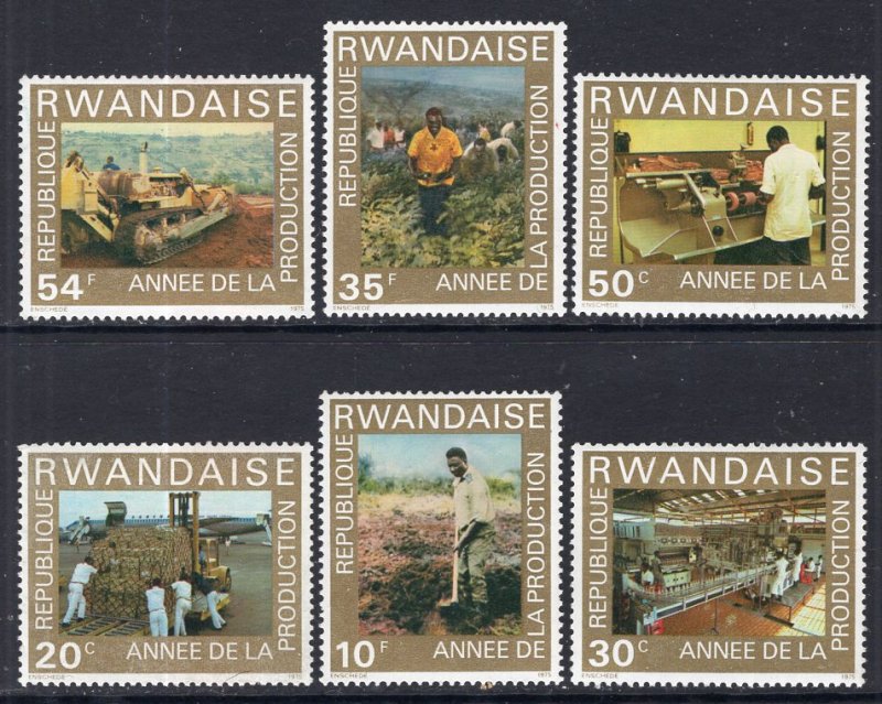 Rwanda 699-704 MNH VF