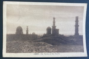1924 Alexandria Egypt RPPC Postcard Cover To Innsbruck Austria The Tombs