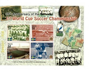 Nevis - 2005 - World Cup Soccer Championship  - Sheet of Four  - MNH