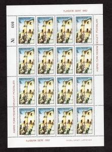 Cyprus  Turkish   #116-119   1982  MNH tourism in sheets  4 scans