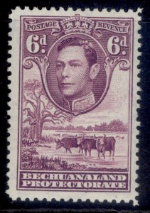 BECHUANALAND PROTECTORATE GVI SG124, 6d reddish purple, LH MINT. Cat £12.