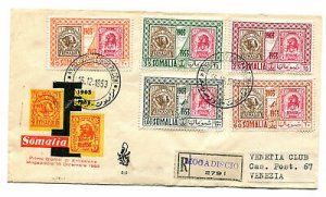 Somalia Afis - 50 ° Stamps by Somalia cover Venetia