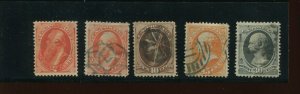 149//165 Banknote Used Stamps with Nice Cancels Scott CV $500+ (Bx 2135)