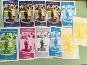 Equatorial Guinea Colour progression stamps sheets  A8764