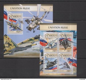 2016 Djibouti Military Russian Aviation Heliocopters Kb+Bl ** Dj095