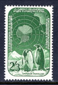 Australian Antarctic Territory L5 Penguins Map MNH VF