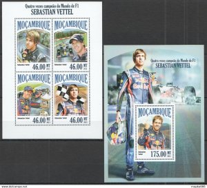 2013 Mozambique Sport Formula F1 Champion Vettel Kb+Bl ** St2522