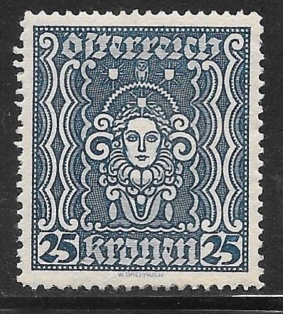 Austria 289: 25k Symbols of Art and Science, MH, F-VF