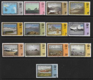 FALKLAND IS.DEP. SG74B/86B 1984 DEFINITIVE SET USED