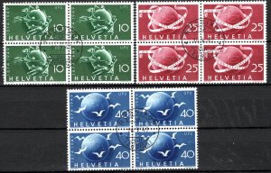 Switzerland Scott # 322 - 324, used, b/4