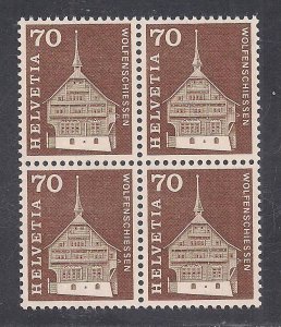 SWITZERLAND SC# 446 B/4   FVF/MOG