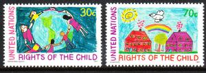 593-94 United Nations 1991 Rights of the Child MNH