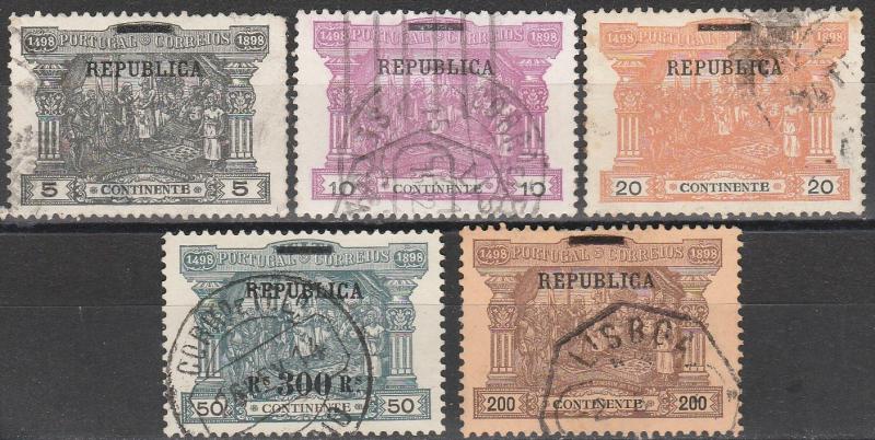 Portugal #193-7  F-VF Used  CV $114.00 (A17264)