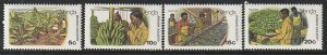 1980 South Africa - Venda - Sc 32-5 - MNH VF - 4 singles - Banana Industry